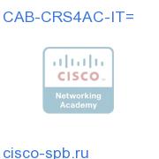 CRS-1 4 Slot AC Power Cord (Italy) CAB-CRS4AC-IT= CAB-CRS4AC-IT=