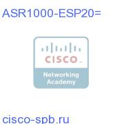 Cisco ASR1000 Embedded Services Processor, 20G,Spare ASR1000-ESP20= ASR1000-ESP20=