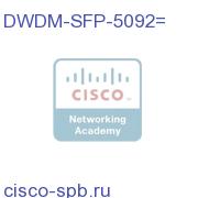 DWDM SFP 1550.92 nm SFP (100 GHz ITU grid) DWDM-SFP-5092= DWDM-SFP-5092=