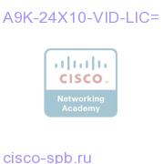 Advanced Video License for 24X10GE Linecard A9K-24X10-VID-LIC= A9K-24X10-VID-LIC=