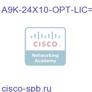 Advanced Optics License for 24X10GE Linecard A9K-24X10-OPT-LIC= A9K-24X10-OPT-LIC=