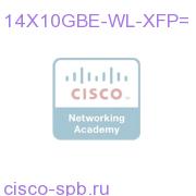 Cisco CRS Серия 14x10GbE LAN/WAN-PHY Interface Module 14X10GBE-WL-XFP= 14X10GBE-WL-XFP=