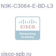 Nexus 3064-E Rev Airflow (port side intake) D/C, LAN Ent Lic N3K-C3064-E-BD-L3 N3K-C3064-E-BD-L3