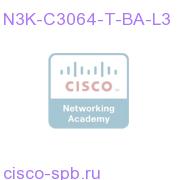 Nexus 3064-T, Rev AF (port side intake),AC P/S, LAN Ent Bun N3K-C3064-T-BA-L3 N3K-C3064-T-BA-L3