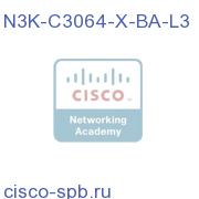 Nexus 3064-X, Rev Airflow (port side intake), AC P/S, LAN En N3K-C3064-X-BA-L3 N3K-C3064-X-BA-L3