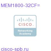 32MB Cisco 1800 Compact Flash Memory MEM1800-32CF= MEM1800-32CF=
