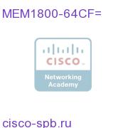 64MB Cisco 1800 Compact Flash Memory MEM1800-64CF= MEM1800-64CF=