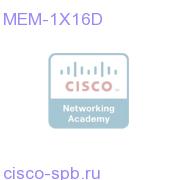 Optional 16 MB of DRAM Memory MEM-1X16D MEM-1X16D