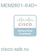 64MB SODIMM DRAM for the Cisco 2801 MEM2801-64D= MEM2801-64D=