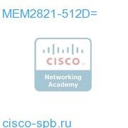 512MB DIMM DDR DRAM for the Cisco 2821 MEM2821-512D= MEM2821-512D=