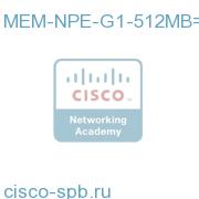 Two 256MB mem modules (512MB total) for NPE-G1 in 7200 MEM-NPE-G1-512MB= MEM-NPE-G1-512MB=