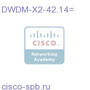 DWDM X2 1542.14 nm X2 (100 GHz ITU grid) DWDM-X2-42.14= DWDM-X2-42.14=