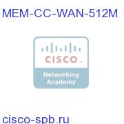 Two 512 MB Memory modules for the two Enhanced FlexWAN Bays MEM-CC-WAN-512M MEM-CC-WAN-512M