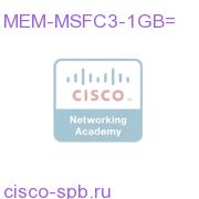1GB Mem for Sup720, Sup720-3B and MSFC2A MEM-MSFC3-1GB= MEM-MSFC3-1GB=