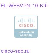 Feature License IOS SSL VPN Up To 10 Users (Incremental) FL-WEBVPN-10-K9= FL-WEBVPN-10-K9=