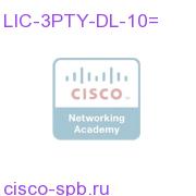 CallManager 3rd Party Device License - 10 units LIC-3PTY-DL-10= LIC-3PTY-DL-10=