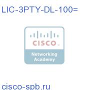 CallManager 3rd Party Device License - 100 units LIC-3PTY-DL-100= LIC-3PTY-DL-100=