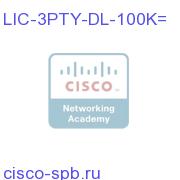 CallManager 3rd Party Device License - 100,000 units LIC-3PTY-DL-100K= LIC-3PTY-DL-100K=