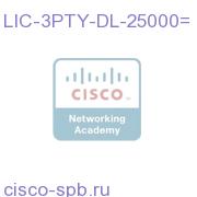 CallManager 3rd Party Device License - 25,000 units LIC-3PTY-DL-25000= LIC-3PTY-DL-25000=