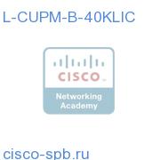 Cisco Unified Provisioning Manager B 40K add-on phone lic L-CUPM-B-40KLIC L-CUPM-B-40KLIC