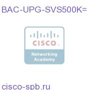 BAC 500,000 subscriber service license BAC-UPG-SVS500K= BAC-UPG-SVS500K=
