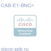 FSIP and MIP-CE1: BNC 75ohm/Unbal 5 meters CAB-E1-BNC= CAB-E1-BNC=