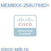 DRAM Upgrade 256 MB to 768 MB MEM8XX-256U768D= MEM8XX-256U768D=