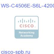 4506-E Chassis, Two WS-X4648-RJ45V+E, Sup6L-E, 4200W PS WS-C4506E-S6L-4200 WS-C4506E-S6L-4200