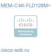 Cat 4500 IOS-based Supervisor, Compact Flash, 128MB Spare MEM-C4K-FLD128M= MEM-C4K-FLD128M=