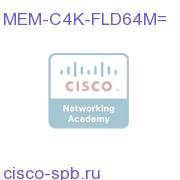 Cat 4500 IOS-based Supervisor, Compact Flash, 64MB Spare MEM-C4K-FLD64M= MEM-C4K-FLD64M=