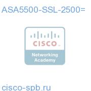 ASA 5500 SSL VPN 2500 Premium User License ASA5500-SSL-2500= ASA5500-SSL-2500=
