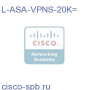 Premium Shared VPN Server License - 20K users L-ASA-VPNS-20K= L-ASA-VPNS-20K=