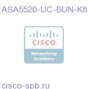 ASA 5520 UC Bundle With 1000 UC Proxy Sessions, DES ASA5520-UC-BUN-K8 ASA5520-UC-BUN-K8
