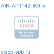 802.11a/g/n Fixed IOS AP; Int Ant; I Reg Domain, Qty. 5 Aps AIR-AP1142-IK9-5 AIR-AP1142-IK9-5