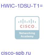1-Port T1/Fractional T1 DSU/CSU WAN Interface Card HWIC-1DSU-T1= HWIC-1DSU-T1=