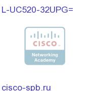 License eDelivery of PAK for upgrade from 24U = 32U L-UC520-32UPG= L-UC520-32UPG=