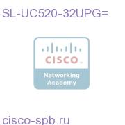 UC500 software update from 24U = 32U. Mail delivery of PAK. SL-UC520-32UPG= SL-UC520-32UPG=