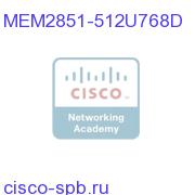 512 to 768MB DDR DRAM factory upgrade for the Cisco 2851 MEM2851-512U768D MEM2851-512U768D