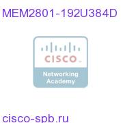 192 to 384MB SODIMM DRAM factory upgrade for the Cisco 2801 MEM2801-192U384D MEM2801-192U384D