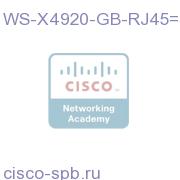 20 port 10/100/1000 RJ45 WS-X4920-GB-RJ45= WS-X4920-GB-RJ45=