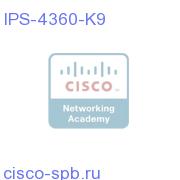 IPS 4360 with SW, 8 GE data + 1 GE mgmt, AC Power IPS-4360-K9 IPS-4360-K9