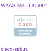 Cisco WAAS Mobile 500 concurrent user license WAAS-MBL-LIC500= WAAS-MBL-LIC500=