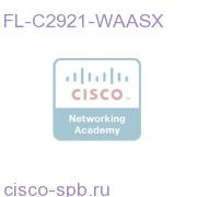 WAASX Feature License PAK(Paper) for 2921 FL-C2921-WAASX FL-C2921-WAASX