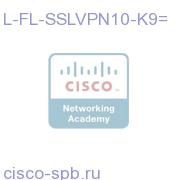 Cisco SSLVPN Feature E-Delivery PAK - 10 users L-FL-SSLVPN10-K9= L-FL-SSLVPN10-K9=