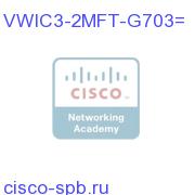 2-Port 3rd Gen Multiflex Trunk Voice/WAN Int. Card - G.703 VWIC3-2MFT-G703= VWIC3-2MFT-G703=