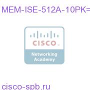 1GB Route Mem for 5 E3 cards (10x512MB - needs 31S SW) MEM-ISE-512A-10PK= MEM-ISE-512A-10PK=