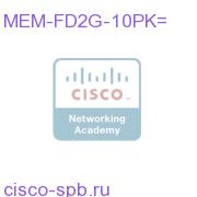 Cisco 2GB PC ATA Flash Disk 10 Pack MEM-FD2G-10PK= MEM-FD2G-10PK=