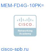 Cisco 4GB PC ATA Flash Disk 10 Pack MEM-FD4G-10PK= MEM-FD4G-10PK=